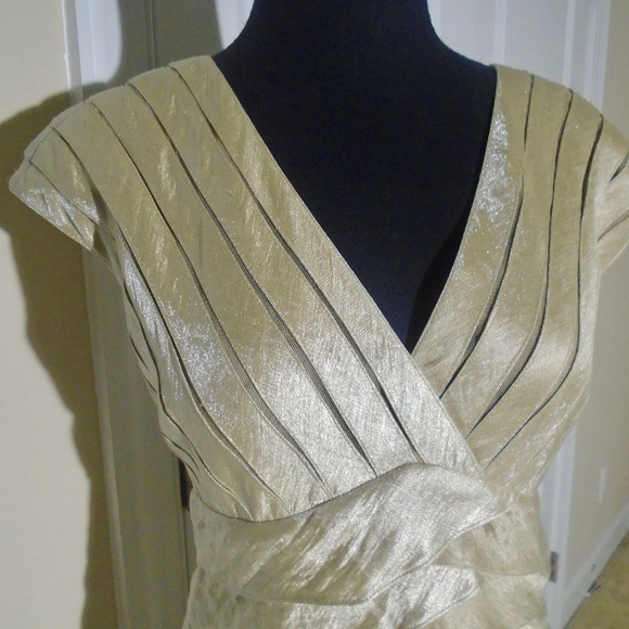 AIDAN MATTOX Niteline Ruffled-Tier Sheath Dress 6 - Picture 3 of 9